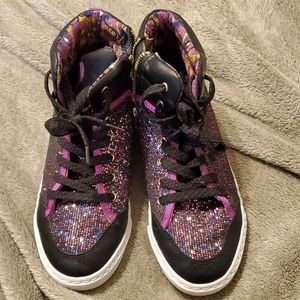 D Signed Disney brand Girls hi top sneakers